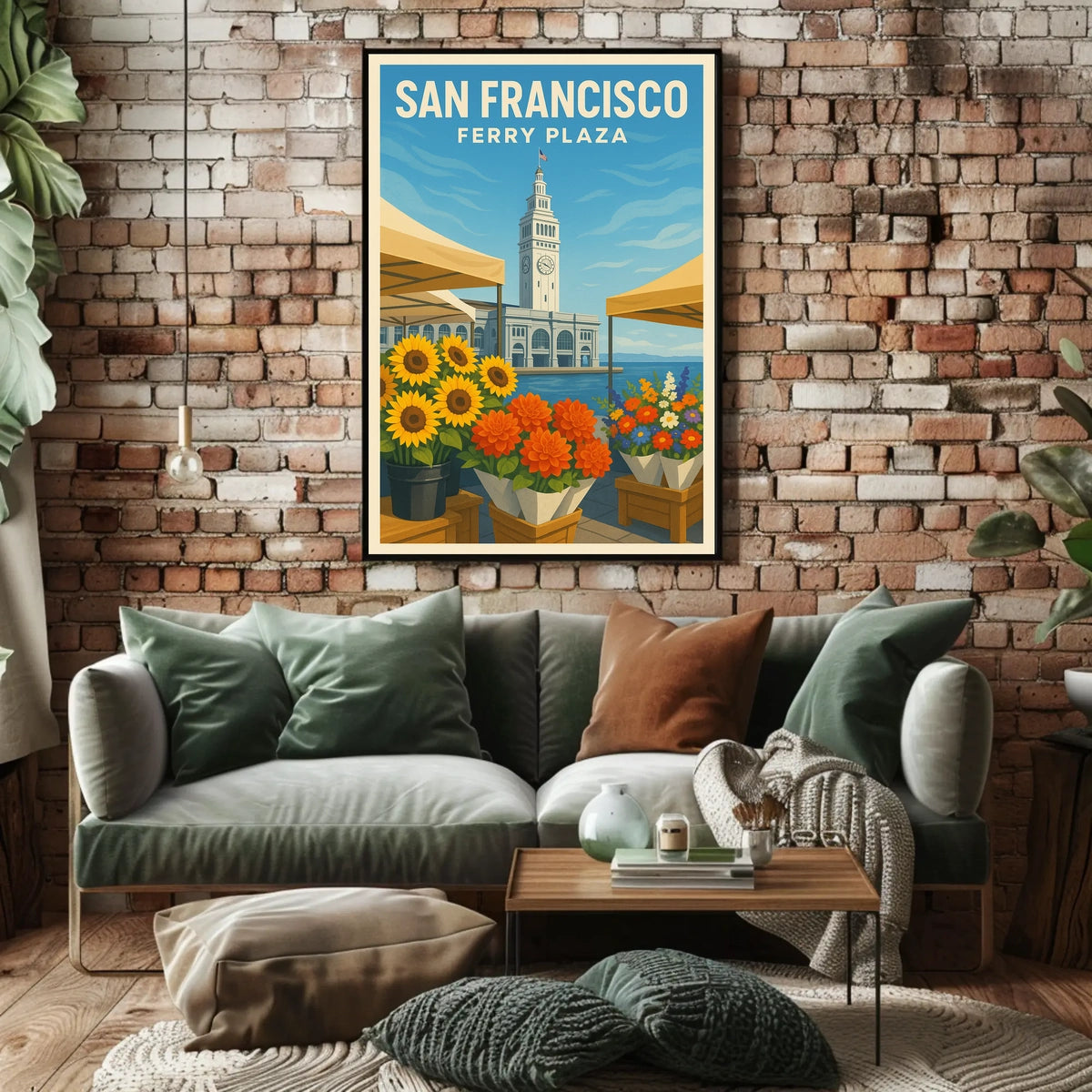 San Francisco Ferry Plaza Poster
