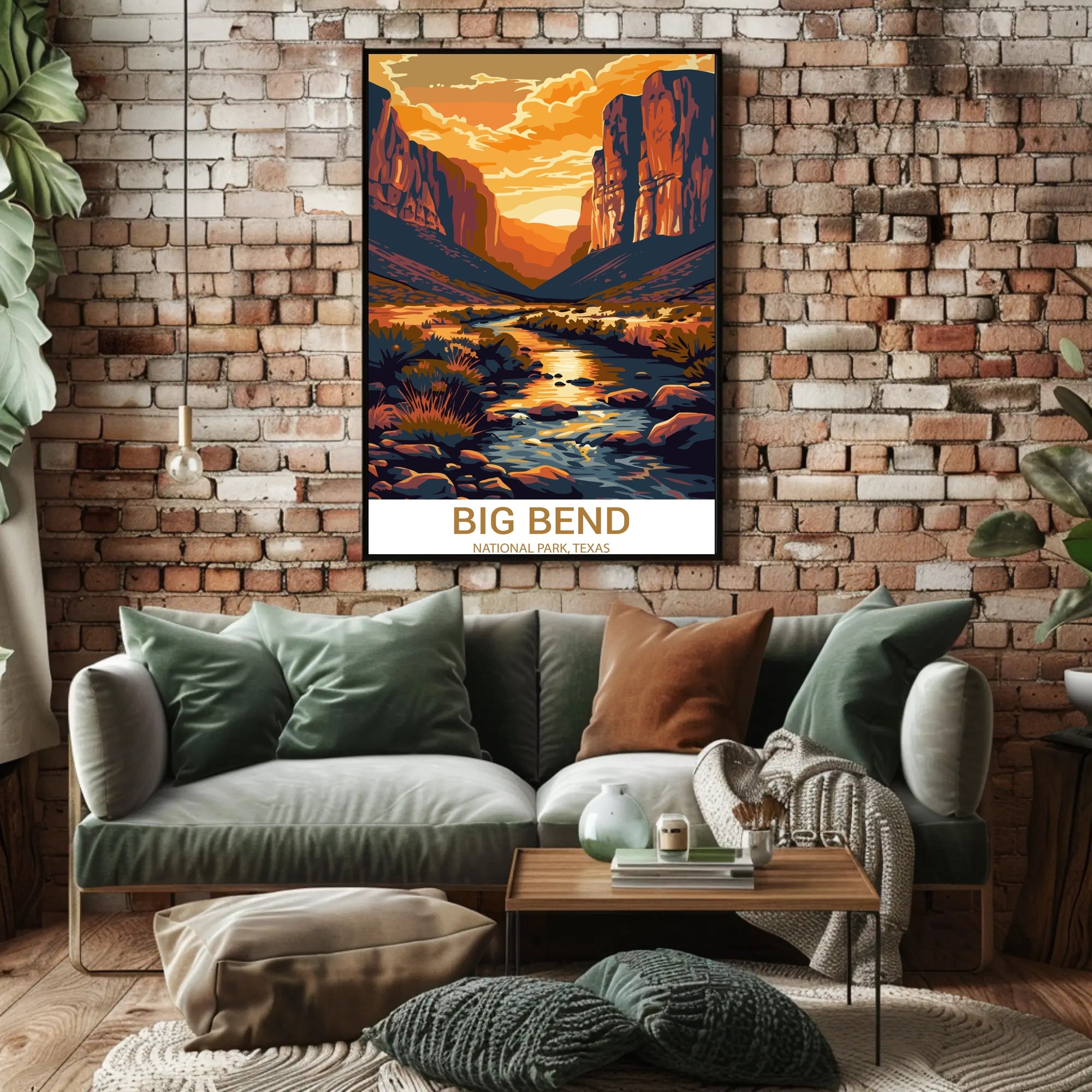 Big Bend Scenic Landscape National Park Poster