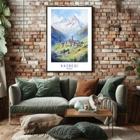 Kazbegi Scenic Beauty Travel Poster PosterGoat
