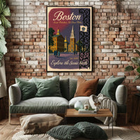 Explore Boston Poster