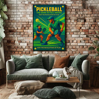 Pickleball The Game in Full Swing Poster