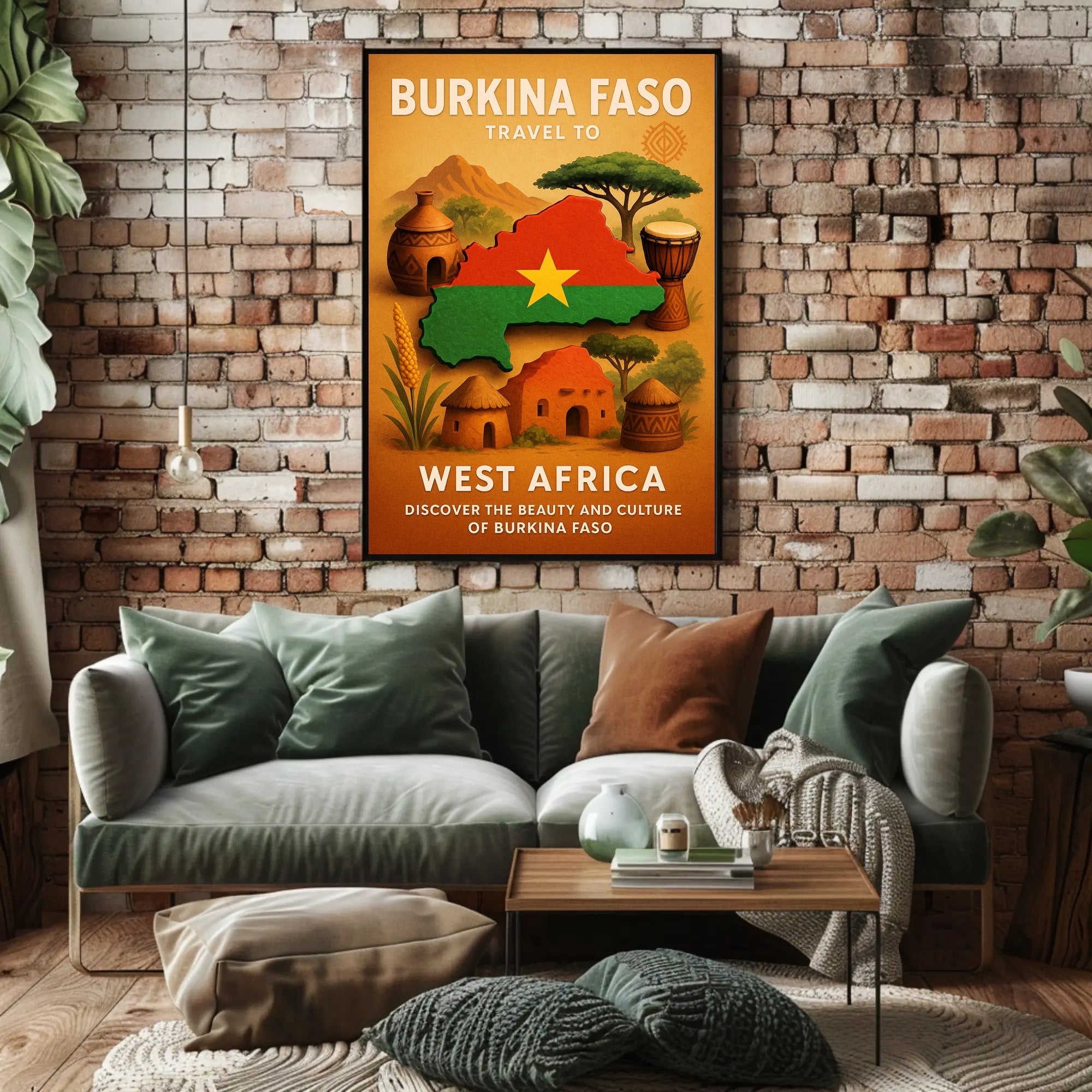 Discover Burkina Faso Poster PosterGoat