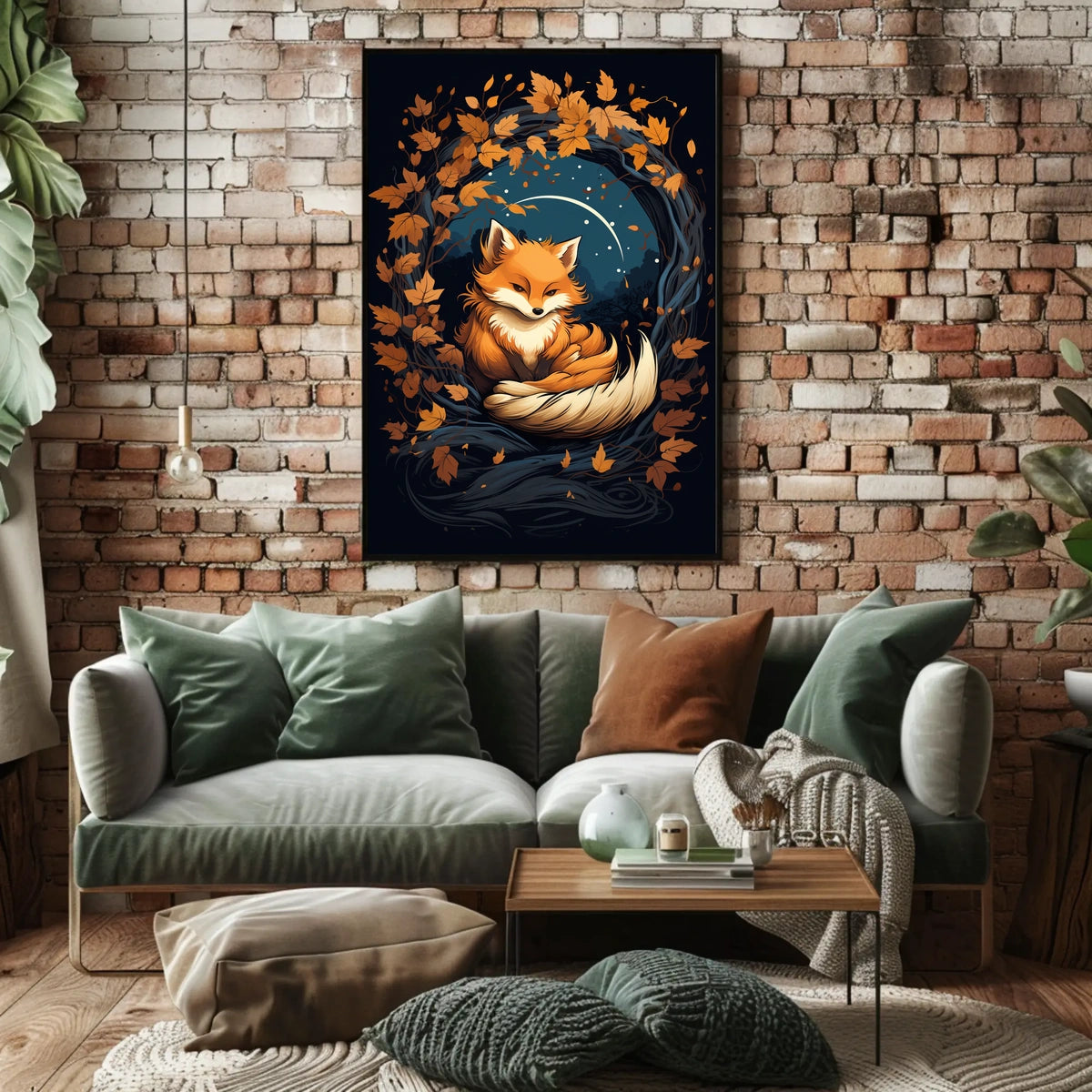 Enchanted Autumn Fox Art Print