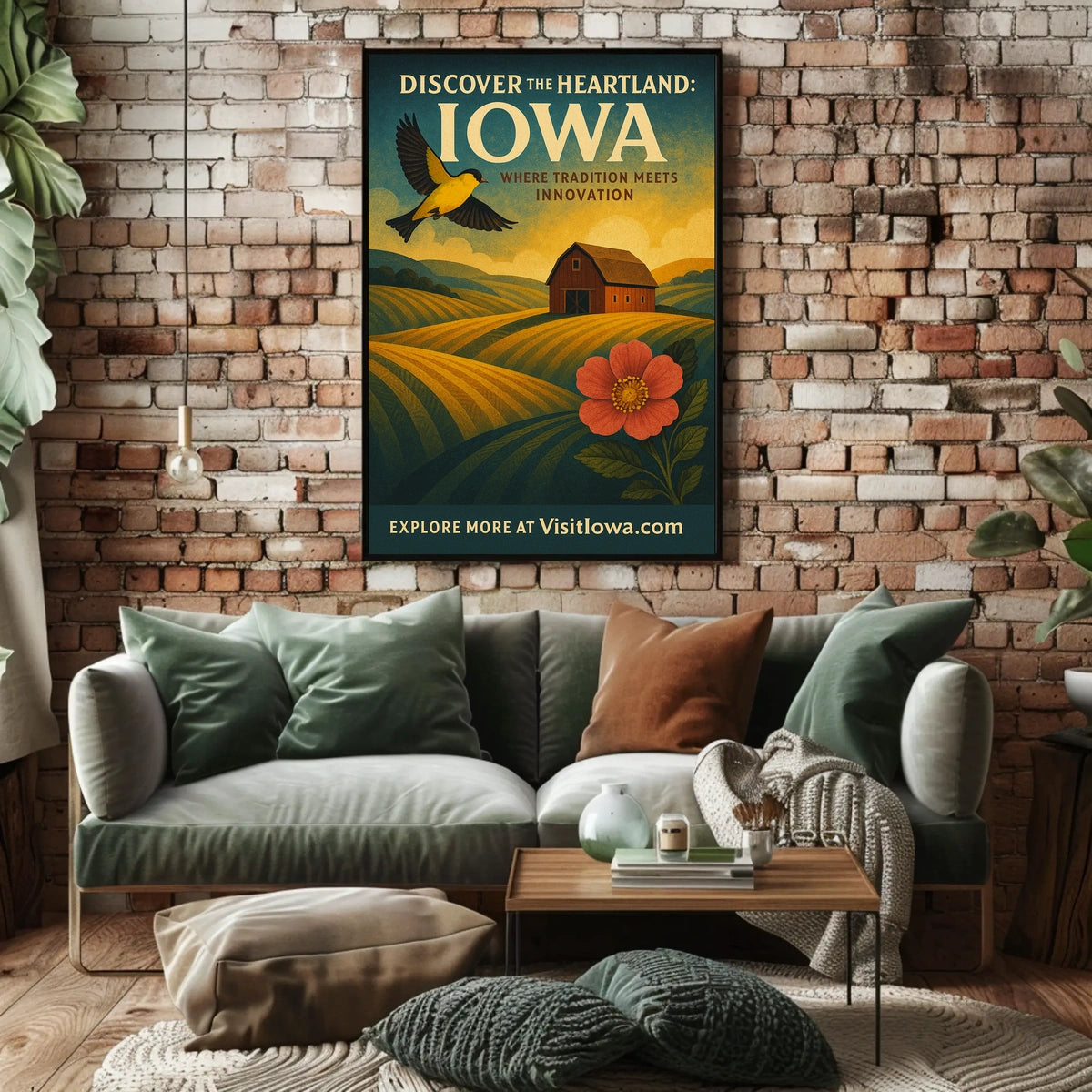 Discover the Heartland Iowa Poster