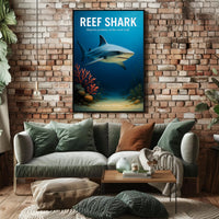 Reef Shark Majestic Predator Poster PosterGoat