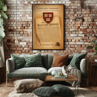 Harvard Crimson A Legacy of Intellect and Influence Poster