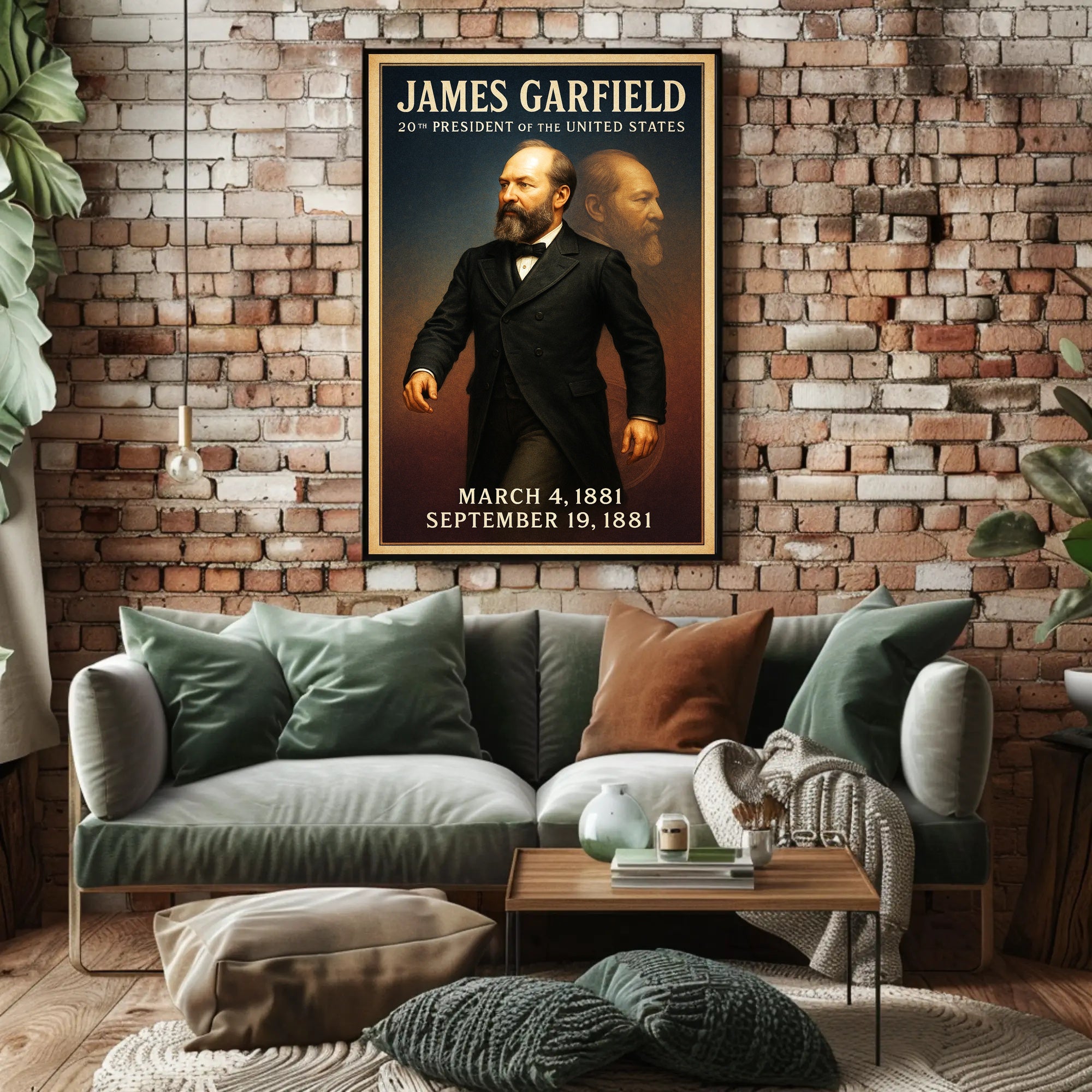 James Garfield 20th President Poster PosterGoat