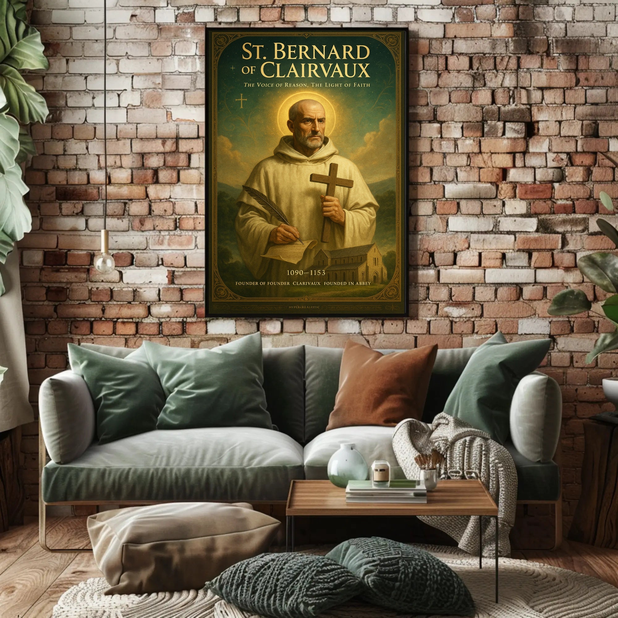 St. Bernard of Clairvaux Poster PosterGoat