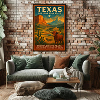 Texas The Lone Star State Poster