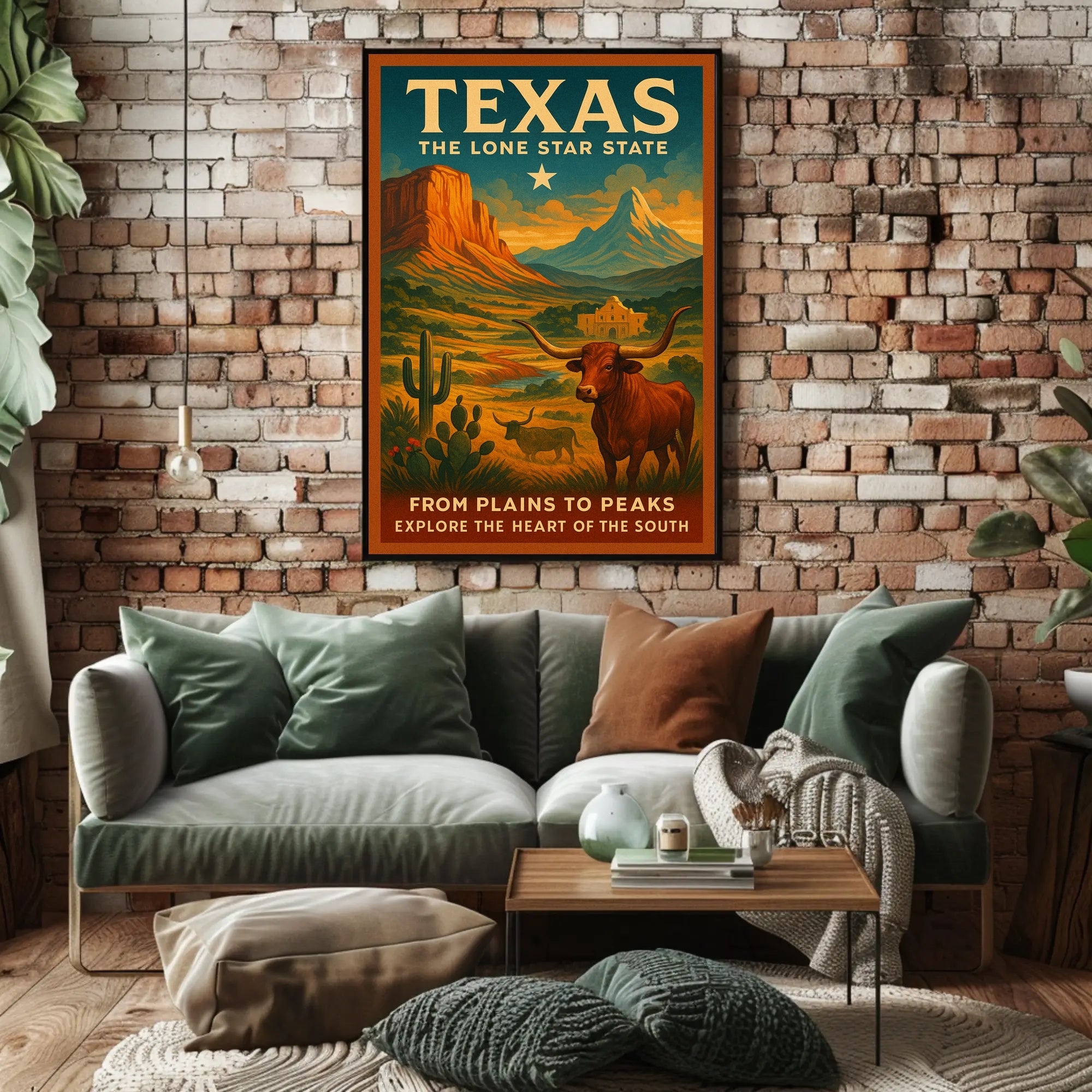 Texas The Lone Star State Poster