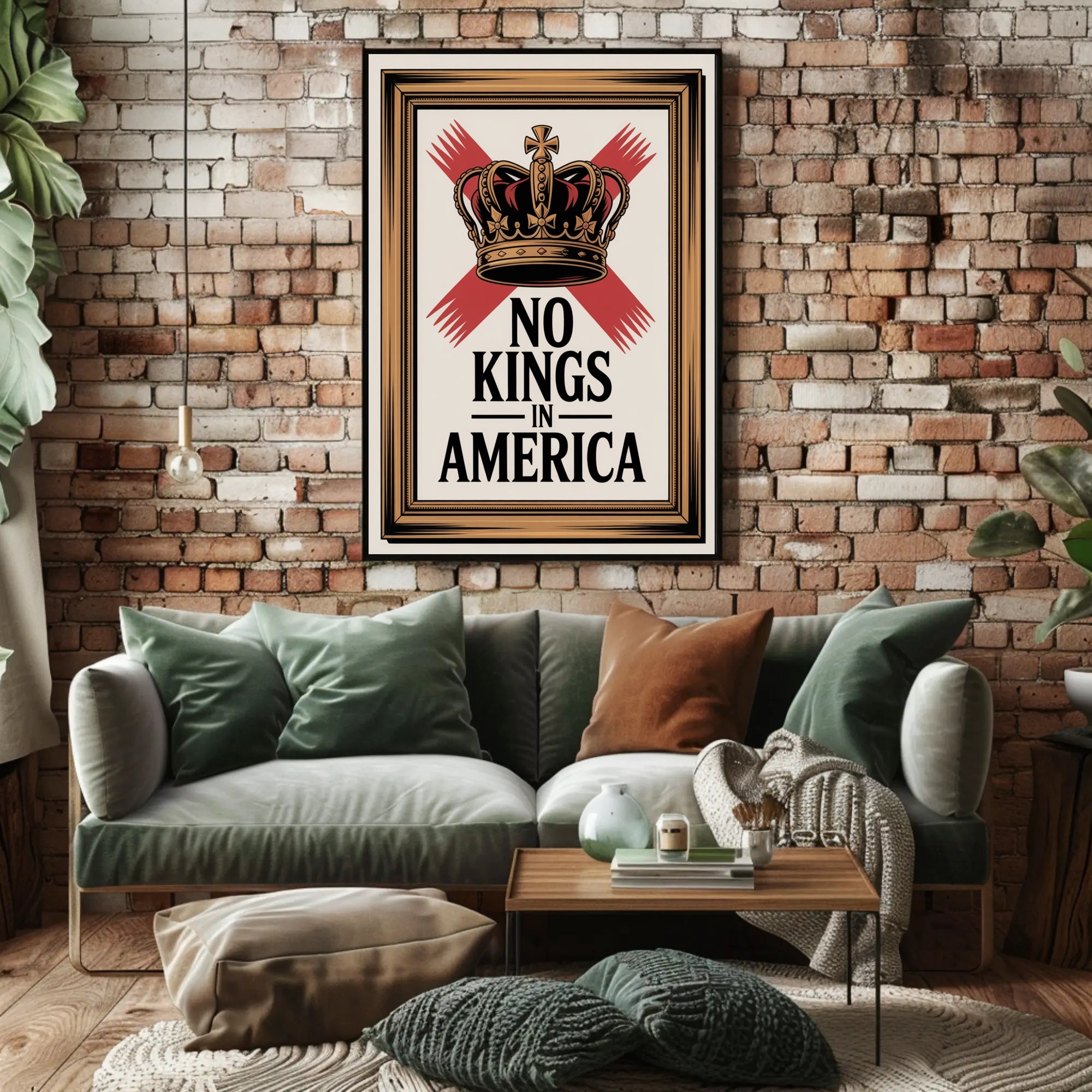 No Kings in America: Political or Propaganda Poster