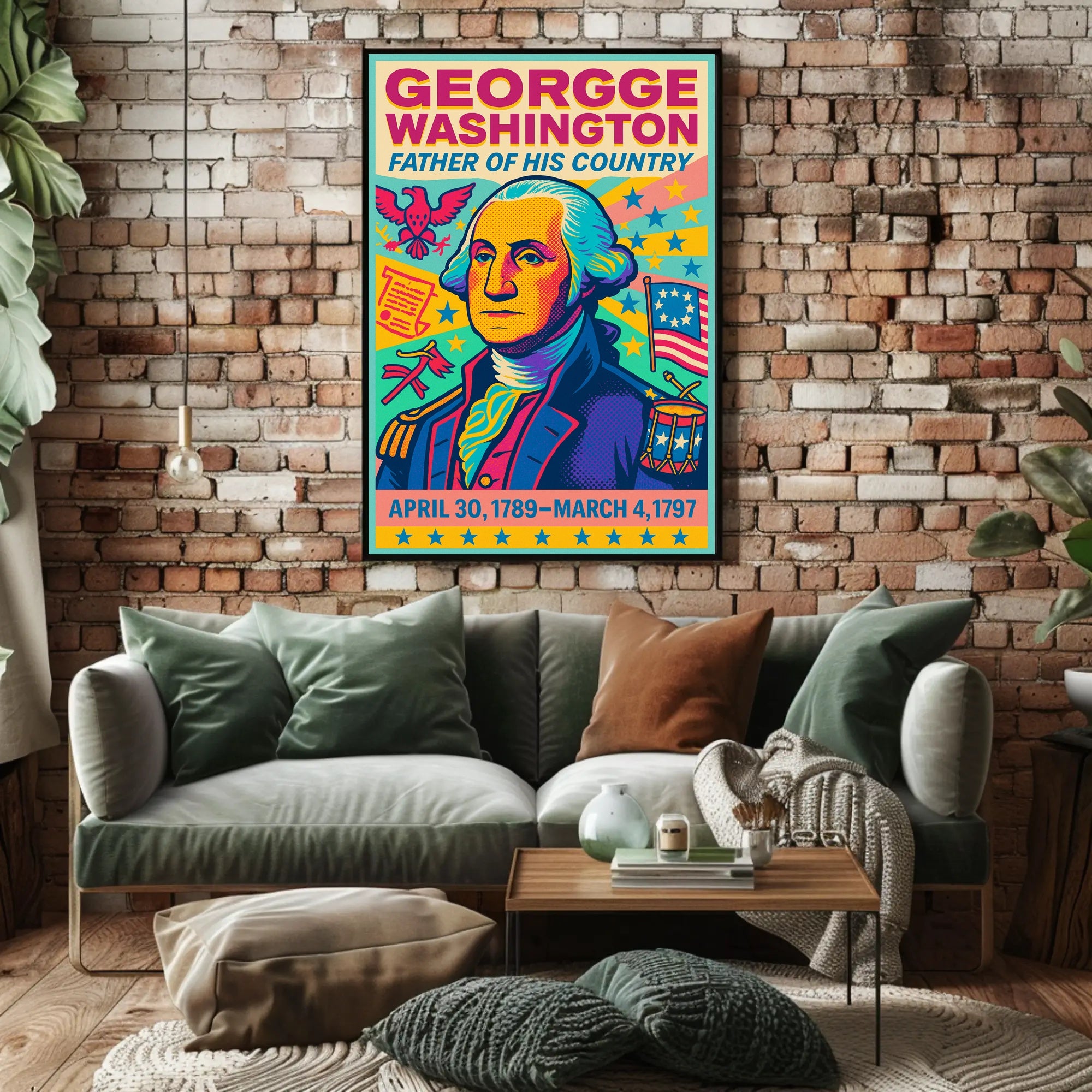 George Washington Father of His Country Poster PosterGoat