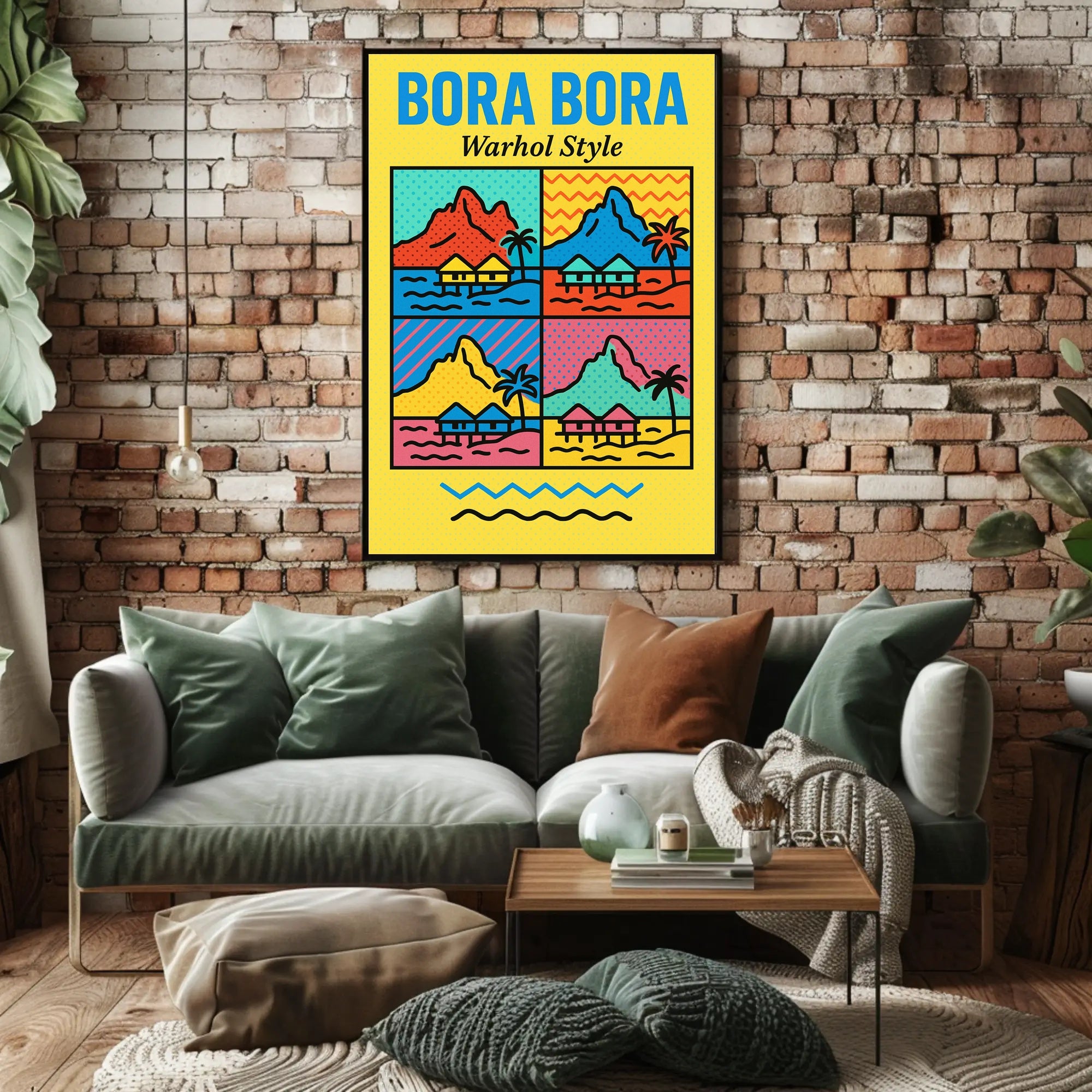 Bora Bora Pop Art Travel Poster
