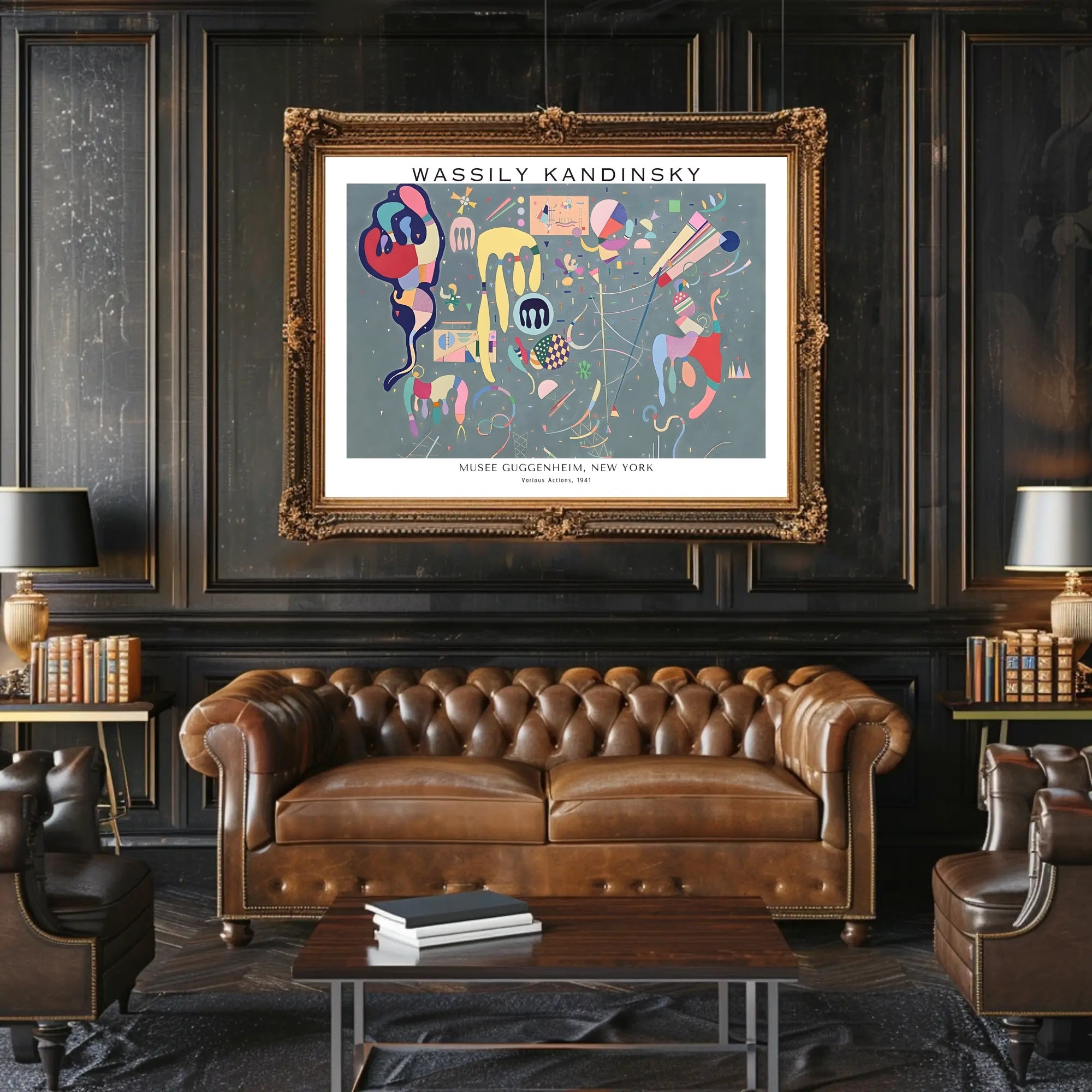 Wassily Kandinsky Various Actions Poster