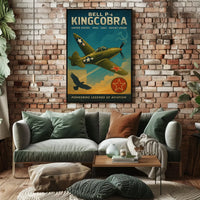 Bell P-6 Kingcobra Aviation Legends Poster