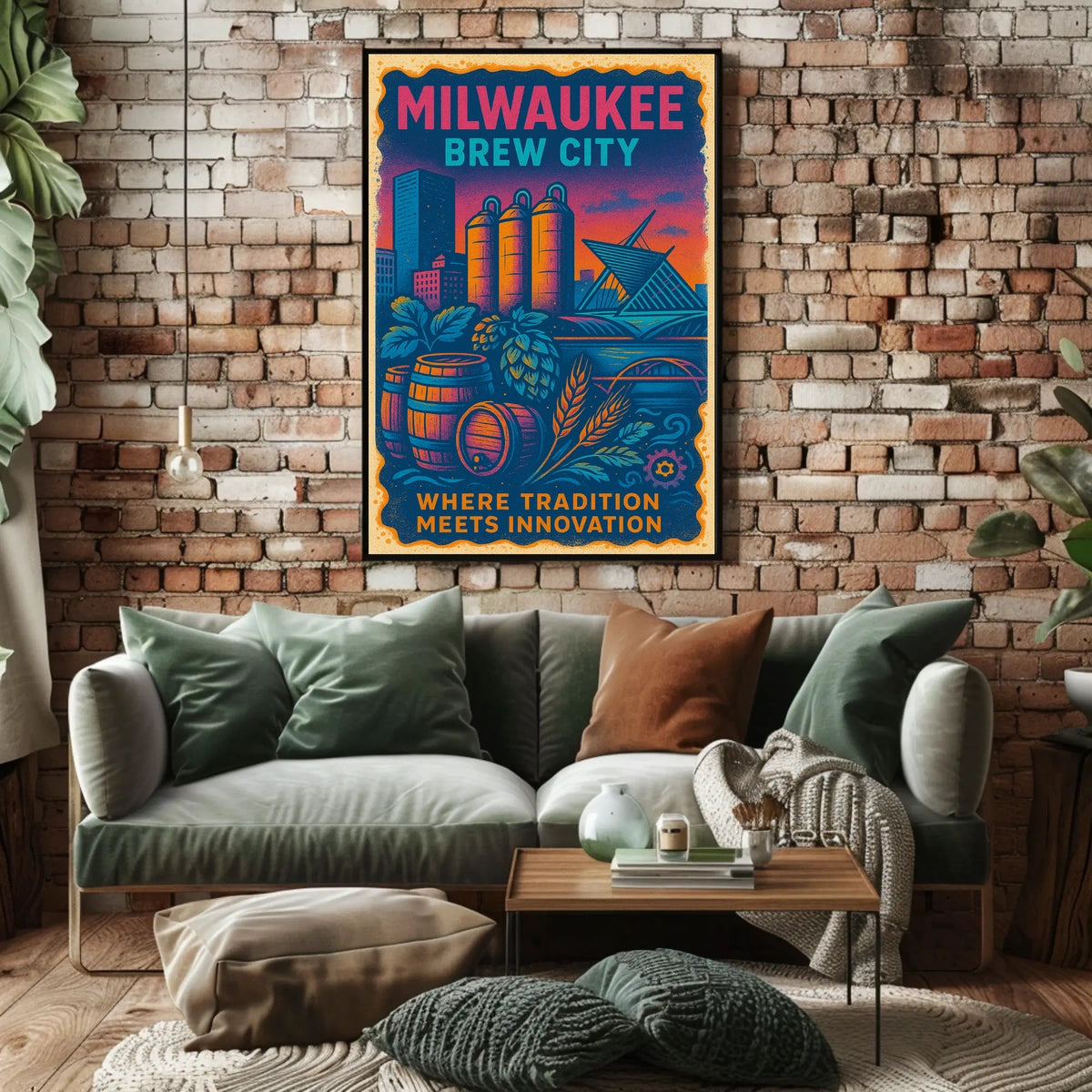 Milwaukee Brew City Poster
