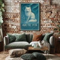 Arctic Fox Guardian of the Frozen Realms Poster