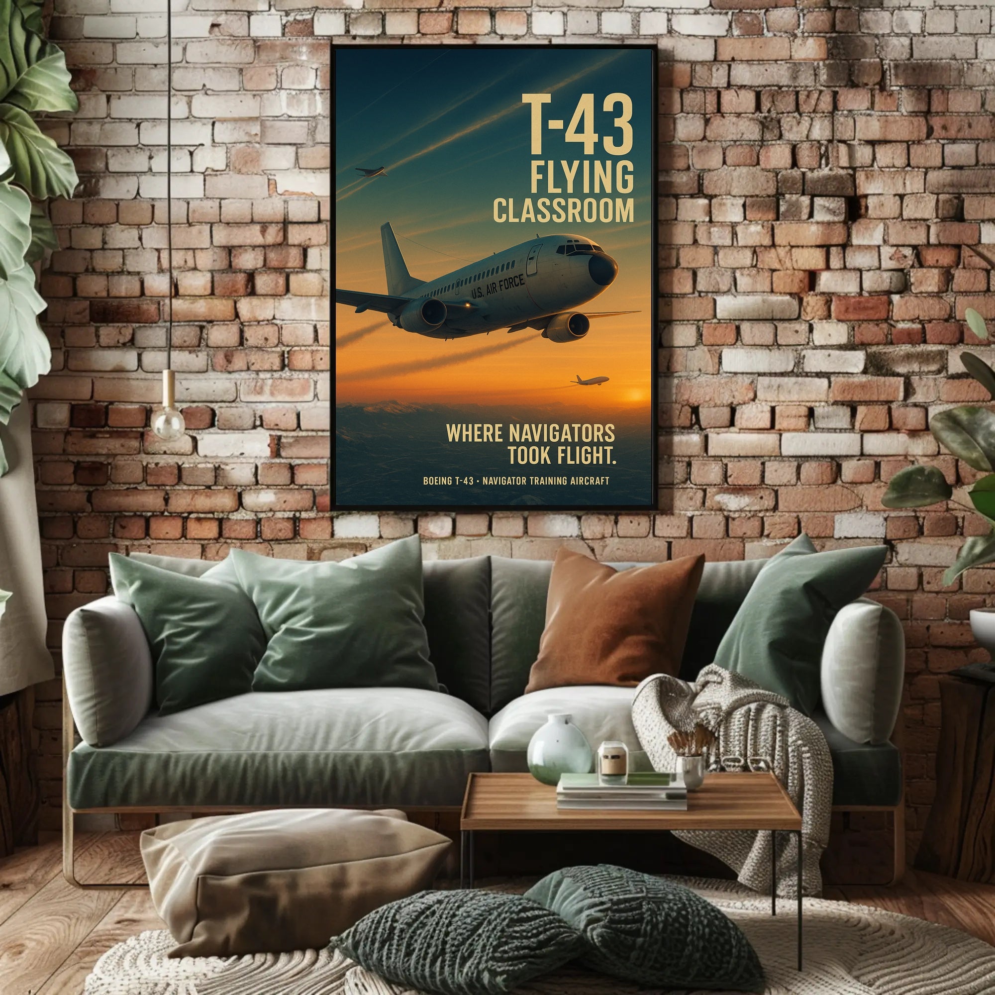 T-43 Flying Classroom U.S. Air Force Aircraft Poster