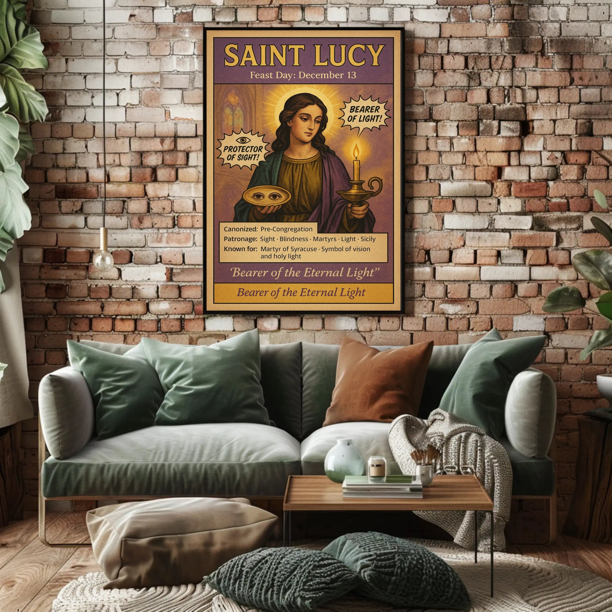 Saint Lucy Bearer of Light Poster