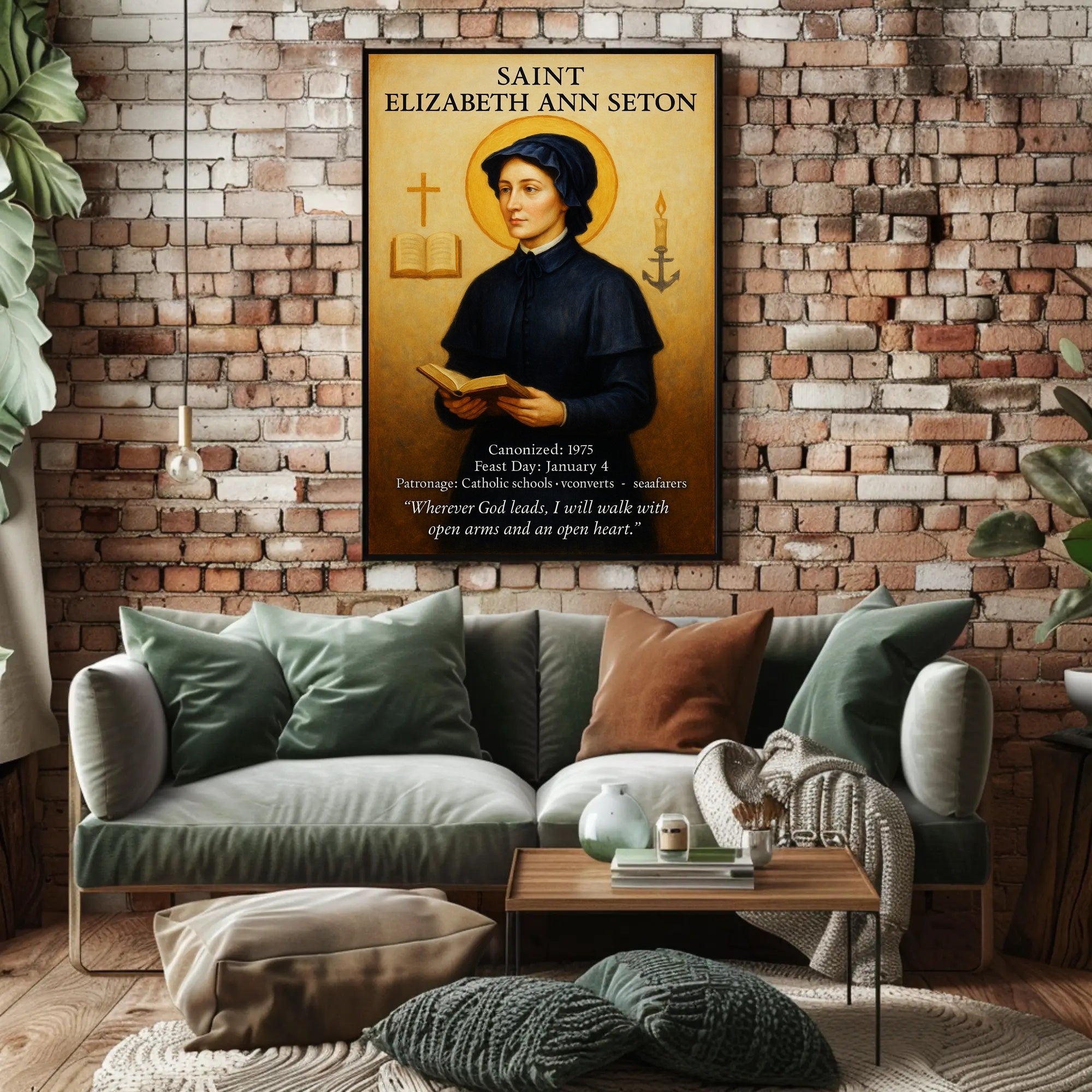 Saint Elizabeth Ann Seton Poster PosterGoat
