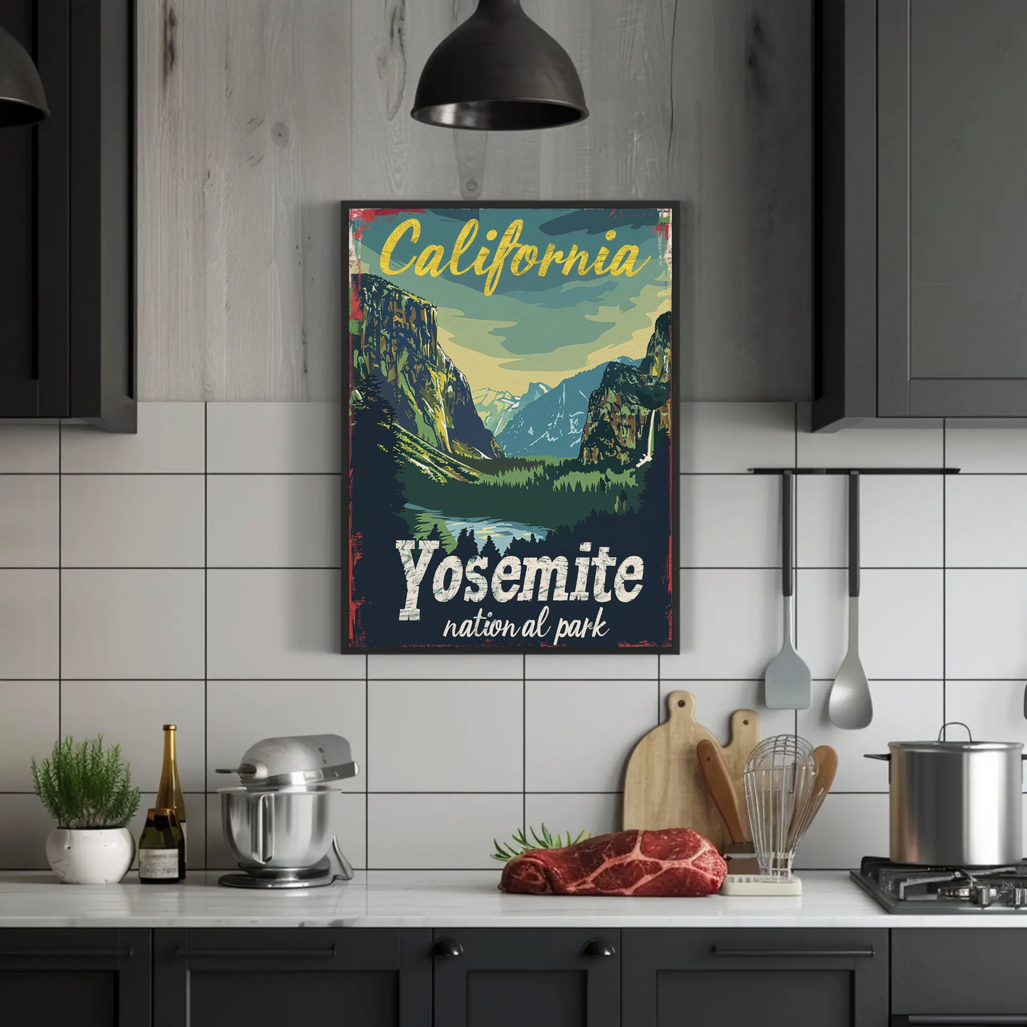 Vintage Poster California Yosemite