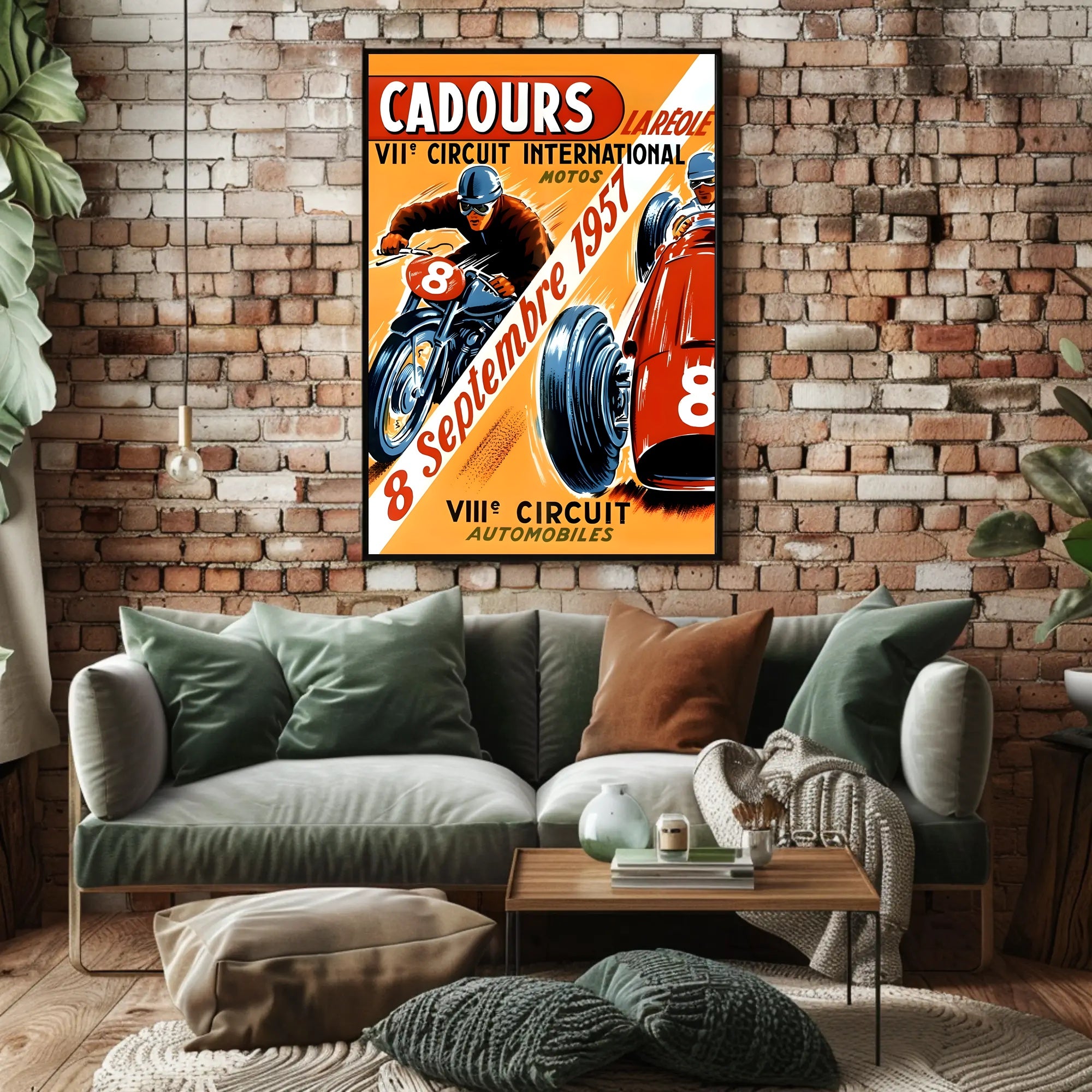 Cadours International Circuit 1957 Poster