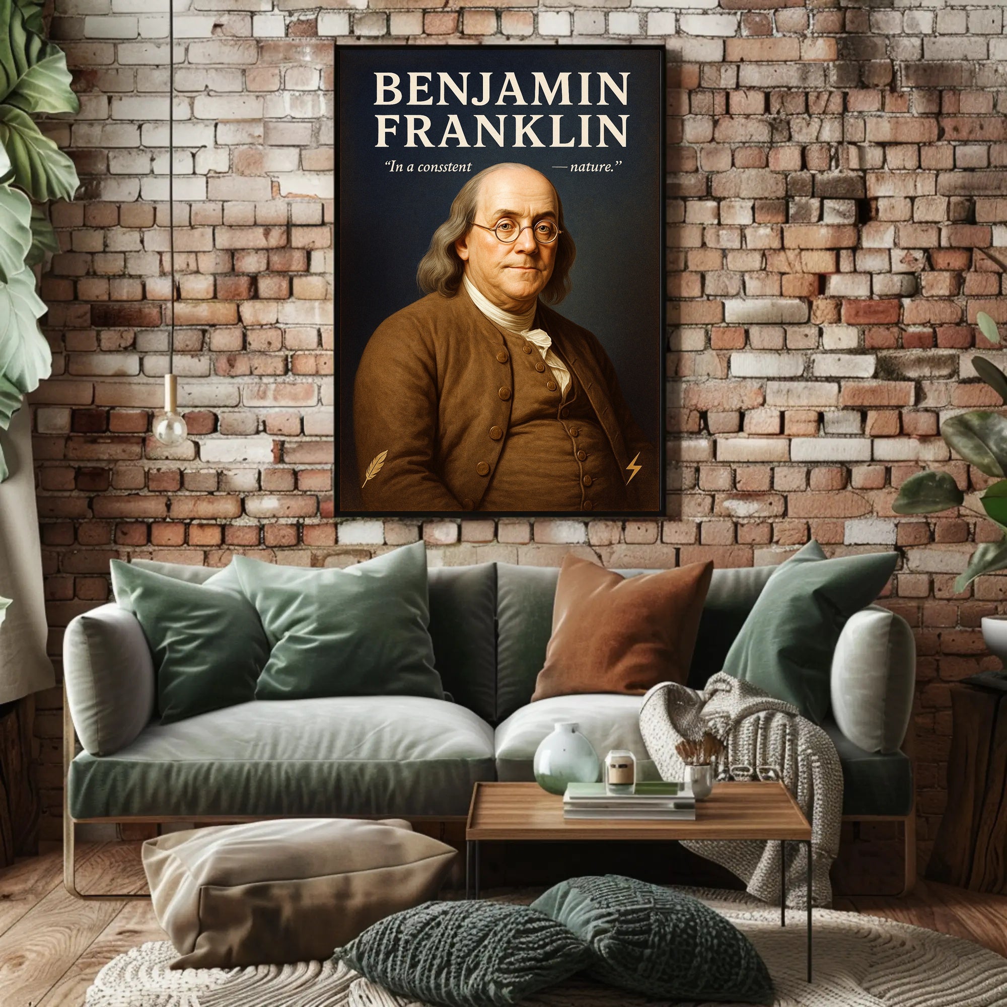 Benjamin Franklin Statesman and Inventor Poster PosterGoat
