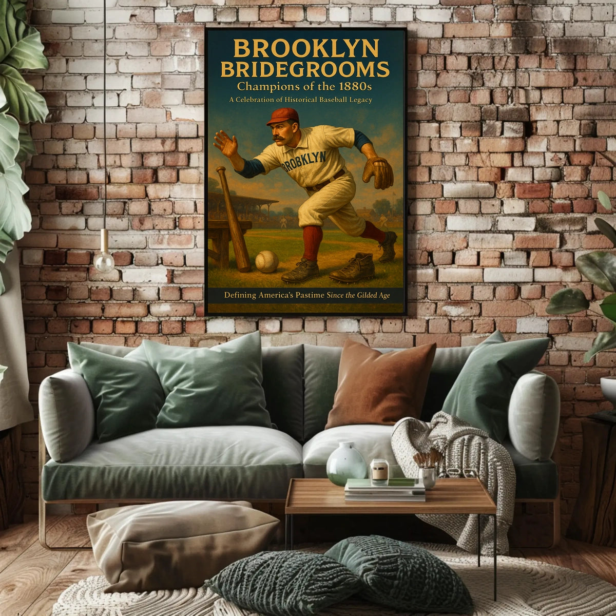Brooklyn Bridegrooms Champions of the 1880s Poster