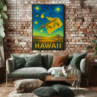 Hawaii Starry Night Poster