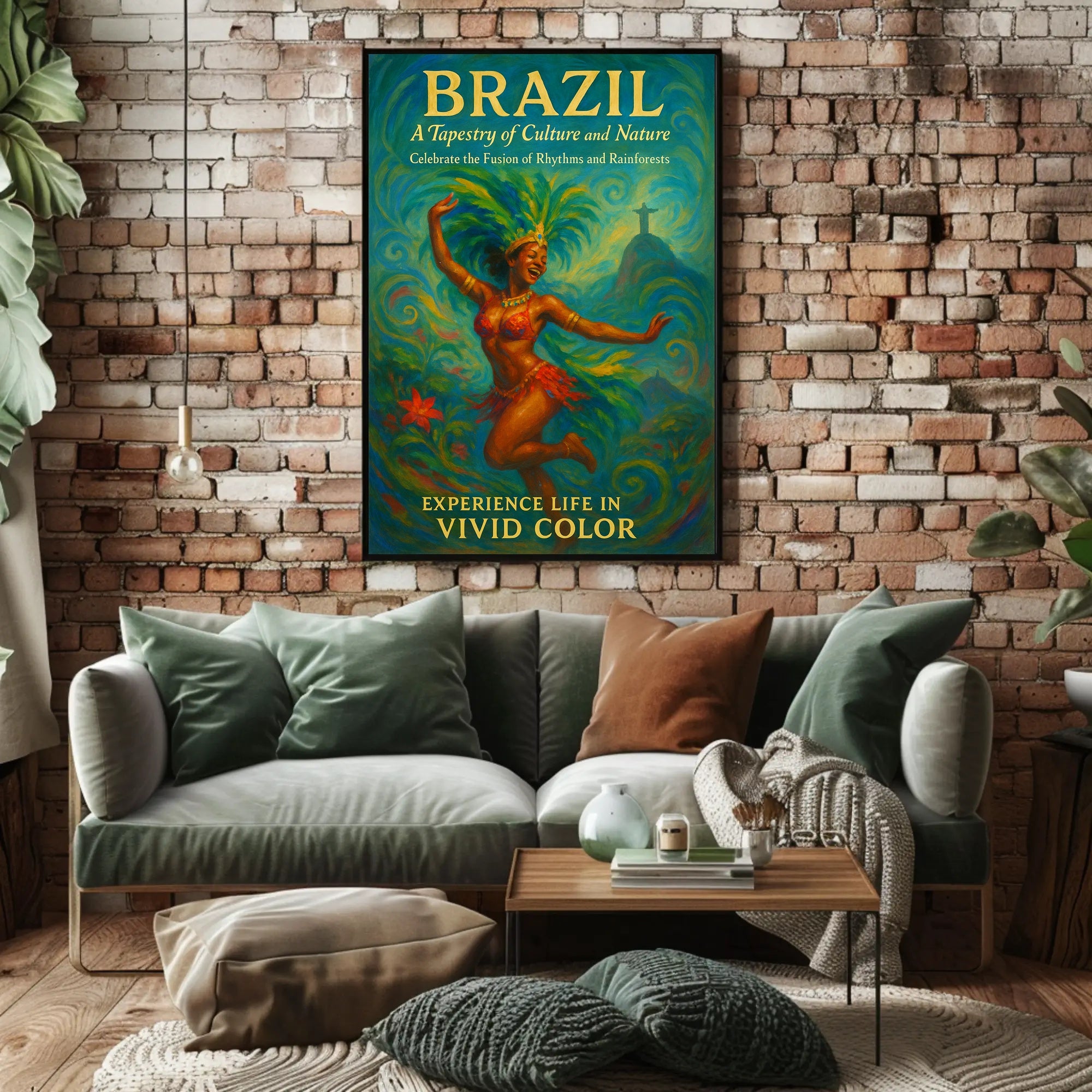 Brazil A Tapestry Of Culture And Poster