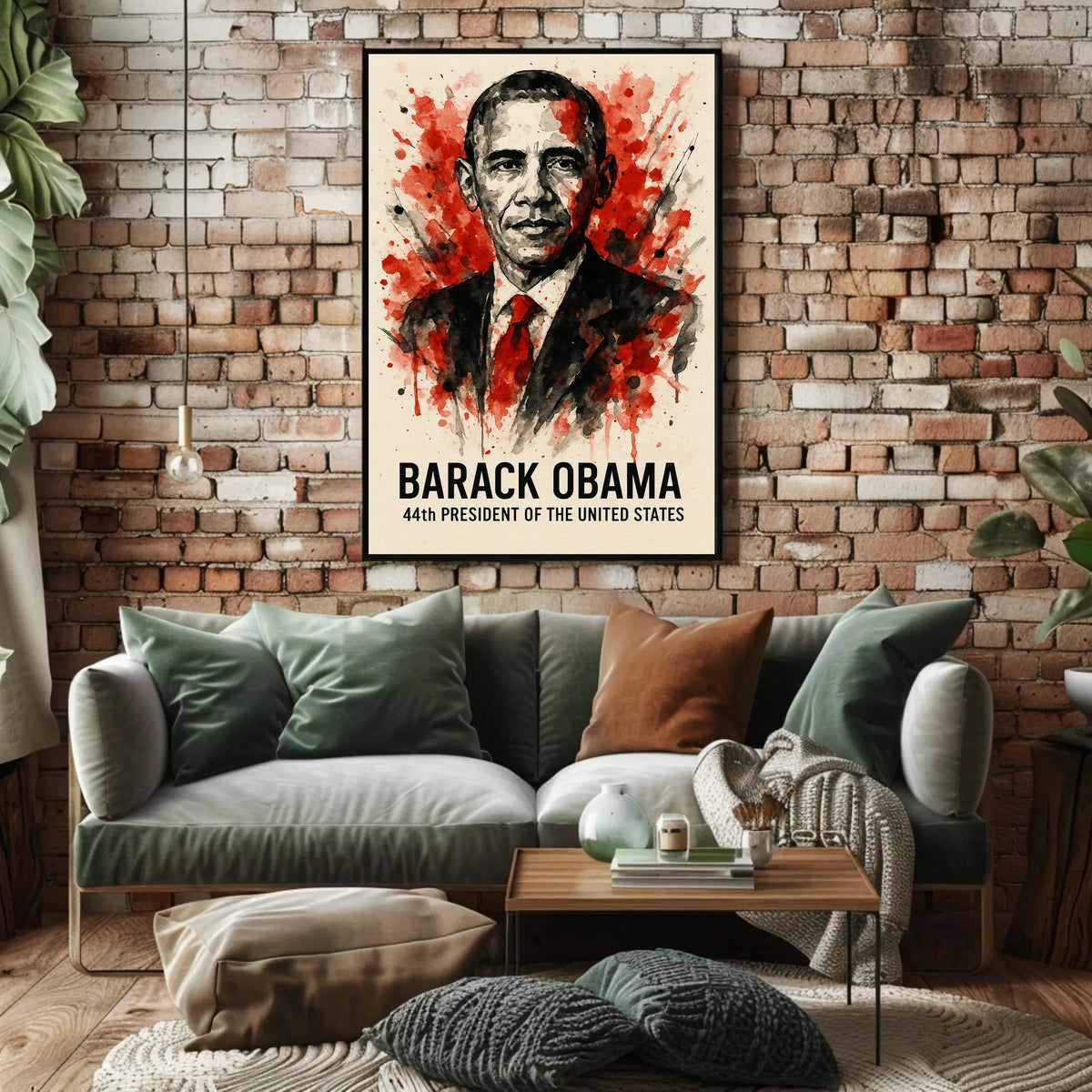 Barack Obama Watercolor Masterpiece, Historical or Presidential Poster
