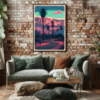 Desert Sunset Serenity Poster
