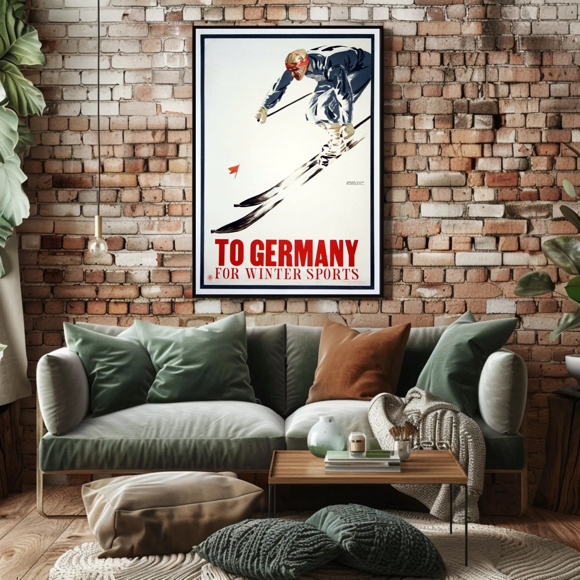Skiing in Germany Poster PosterGoat