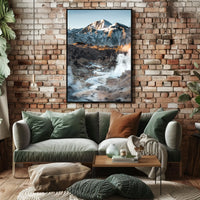 Majestic Snow-Capped Mountain Wilderness Adventure Poster