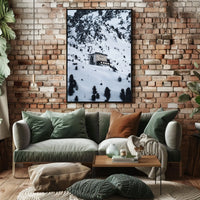 Weisshorn Alpine Serenity: Snowy Mountain Landscape Poster