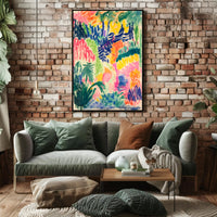 Vibrant Abstract Landscape Print: Abstract, Artistic, or Pop Culture Poster