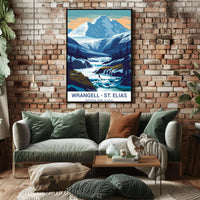 Wrangell–St. Elias Dawn Landscape National Park Poster