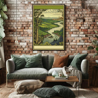 Serene River Valley Poster