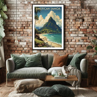 American Samoa National Park Travel Poster Print