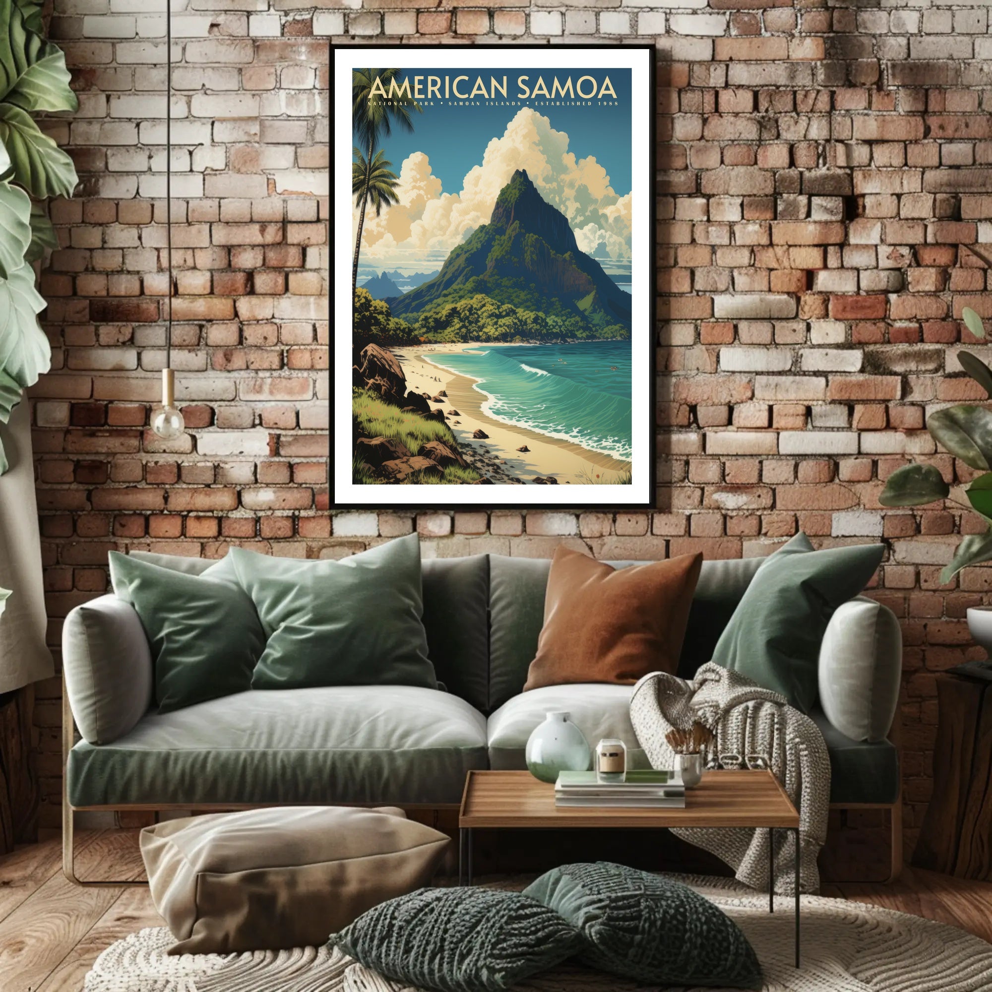 American Samoa National Park Travel Poster Print