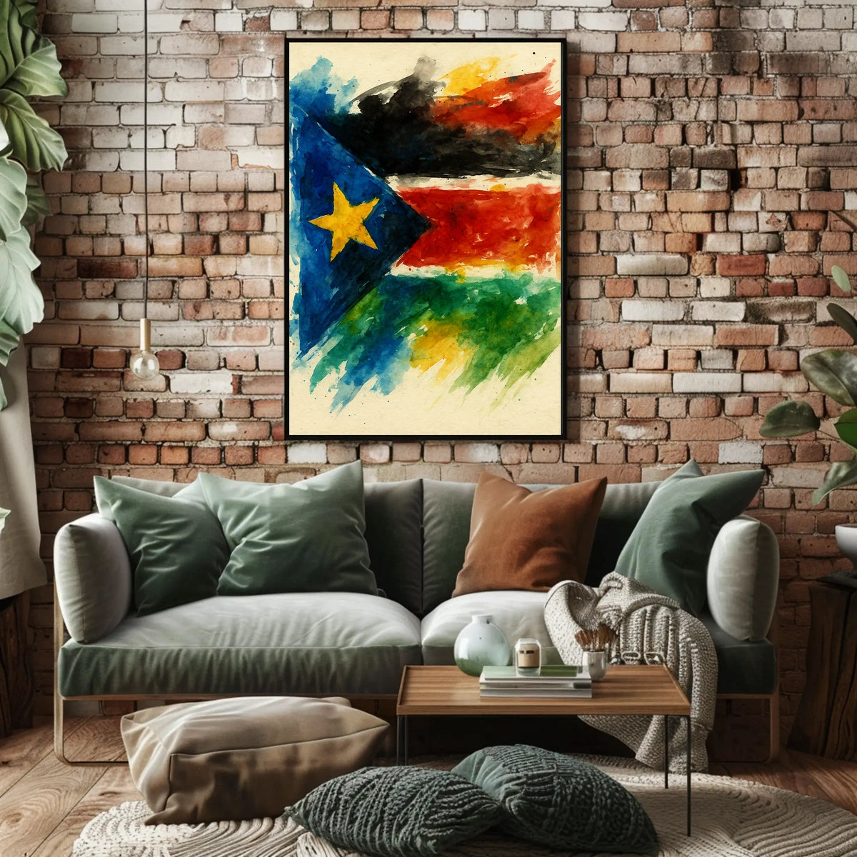 Vibrant Flag Art Poster
