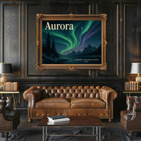 Aurora 2024 Travel Poster Wall Art Print