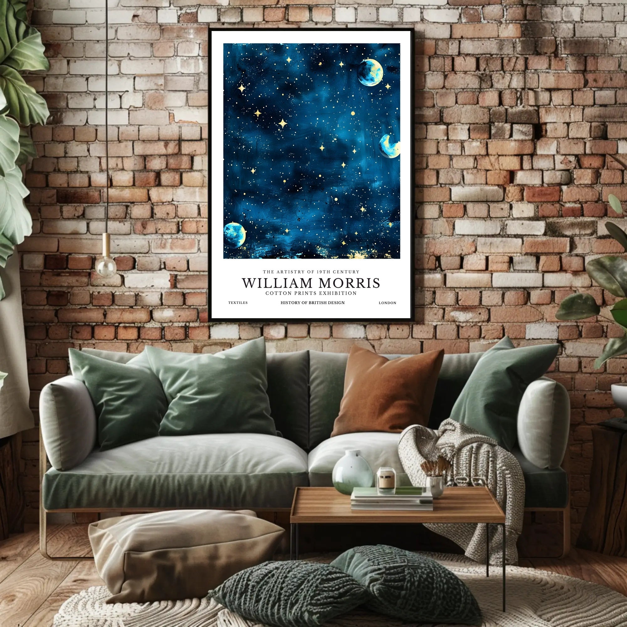 William Morris Cotton Prints Exhibition Poster