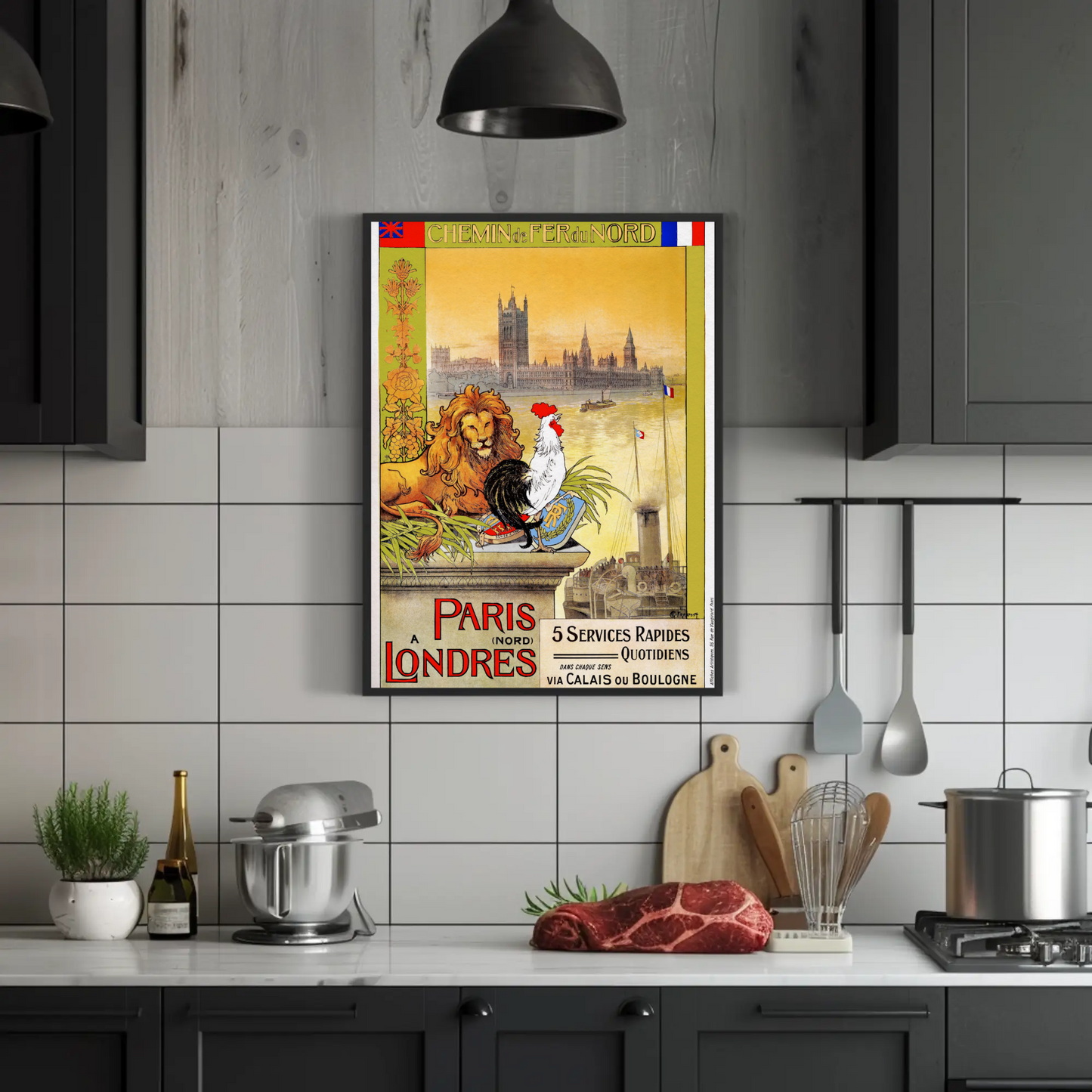 Paris to London – Chemin de Fer du Nord Poster