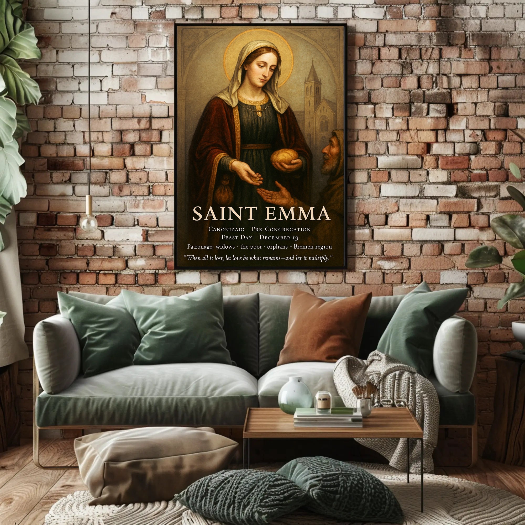 Saint Emma Poster PosterGoat