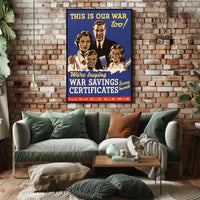 War Savings Certificates Promotion Poster PosterGoat