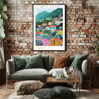 Vibrant Floral Paradise Poster PosterGoat