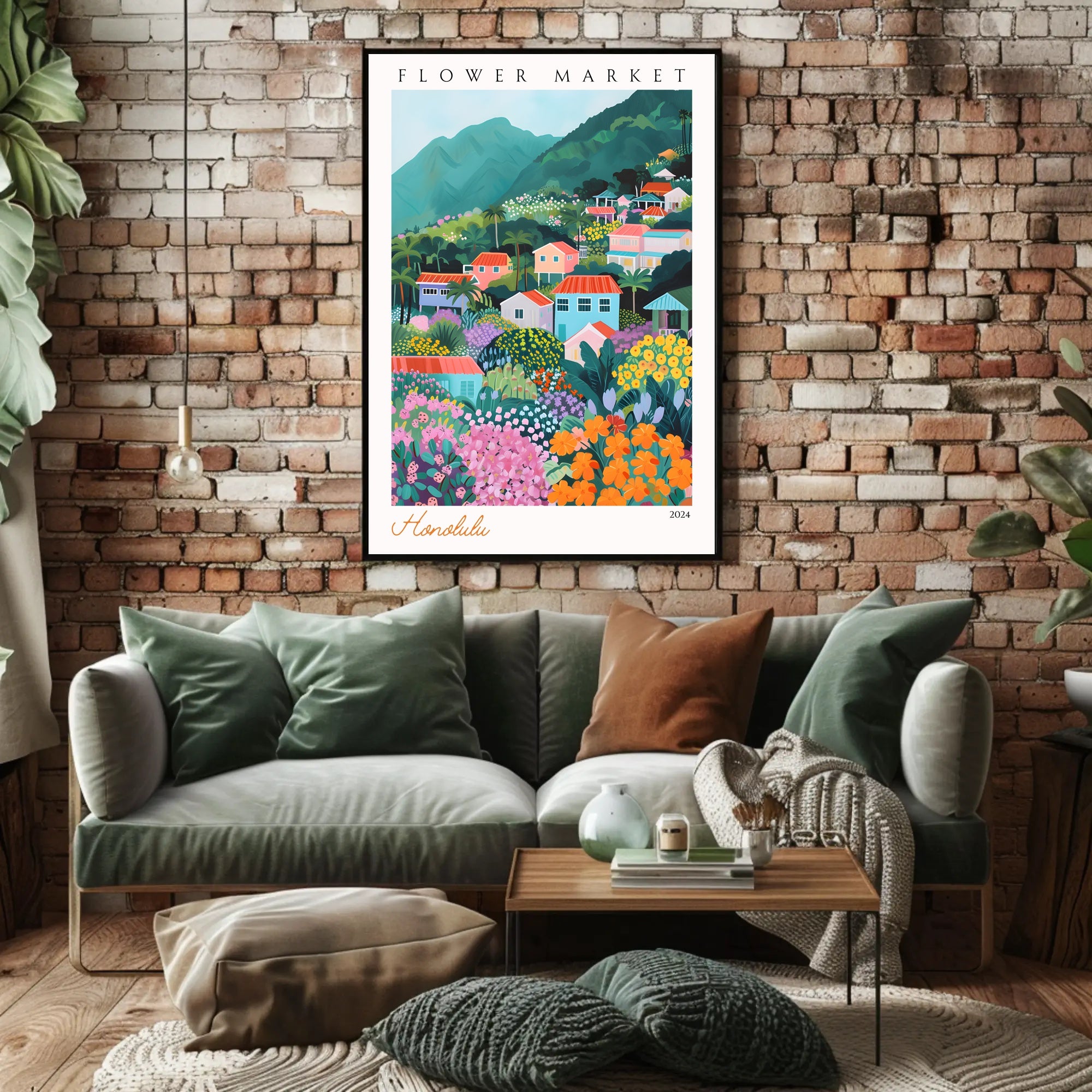 Vibrant Floral Paradise Poster PosterGoat