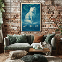 Arctic Fox Guardian of the Frozen Realms Poster