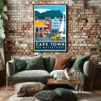 Cape Town V&A Waterfront Leisure Travel Poster PosterGoat